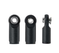 Vuzmode 10 Pezzi ABS tiranteria dello sterzo M4 Collegamento Pivot Larghezza estremità Testa sferica, for Parti di Automobili cingolate 1/10 RC Collegamento Sospensione Auto RC(C)