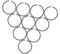Vuzmode 10 Pezzi Lotto Anello pistone 45mmx1.2mm, for Husqvarna, 350 353 351 346 346XP, for JONSERED, CS2150 CS2152 Motosega, for pistone Tipo 2 Anelli Anello del pistone