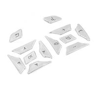 Vuzmode 12 pezzi/set Rivestimento di protezione della toppa dei pulsanti, for Mercedes, for Benz, W204 W212 W117 Decorazione pulsanti auto Interruttore al volante