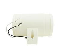 Vuzmode 145 CFM Marine Electric Turbo in Line Bling Blower 3 Pollici 76 mm di Diametro 12 V Impermeabile Bianco Ventilatore per Motori marini