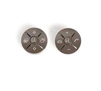 Vuzmode 1648700558 Copri pulsante manopola di controllo chiave volante multifunzione for auto, for Mercedes, for Benz, W164 W251 ML GL Classe R Interruttore al volante(BLACK Beige)