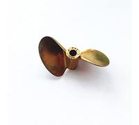 Vuzmode 1PC 447 Elica in Rame a due pale for RC Burshless Jet Barche 47mm D47 Eliche 1.4IN 4mm/4.76mm Puntelli/Pagaia Elica per barca in metallo(4mm hole)