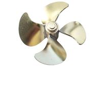 Vuzmode 1PCS 42MM Elica a quattro pale a punta in ottone metallo CW/CCW Prop, for simulazione di controllo remoto modello di nave assemblare accessori fai da te Elica per barca in metallo(1pcs Positiv