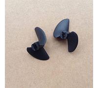 Vuzmode 2 paia CW CCW Elica a 2 pale Diametro 32mm Foro albero 3,17mm Nero Prop Pagaia in nylon ad alta velocità, for modello RC Barca a motore Elica per barca in metallo