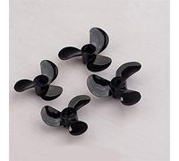 Vuzmode 2 paia di eliche a 3 pale a baionetta paddle Full Immersion CW CCW Prop for modelli RC barche parti fai da te apertura 3/4/5mm materiale in gomma Elica per barca in metallo(32x3mm)