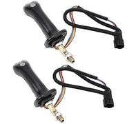 Vuzmode 2 Pezzi 3 Pulsanti Joystick for Escavatore con 6 Pin, Leve Joystick for Escavatore, for DH DX150 215 225 300 37020119C Joystick per Escavatore