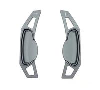 Vuzmode 2 pezzi adesivi leve cambio estensione volante auto, for Benz, Smart, 451 453 Fortwo 09-17 Forfour 2015-2017 Leve del cambio per auto(BLACK Grey)