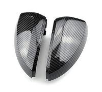 Vuzmode 2pcs Car Accessories Rearview Mirror Cover, for VW, for Polo, Mk6 2018 2019 2020 Carbon Fiber Pattern Exterior Copertura per specchietto retrovisore Auto