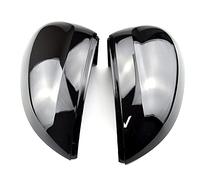 Vuzmode 2pcs Left Right Rearview Mirror Cover, for VW, for Passat, B8 Carbon Fiber 3G0857538H 3G0857537H Copertura per specchietto retrovisore Auto(Bright Black)