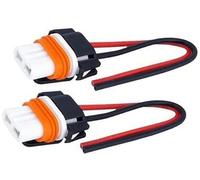 Vuzmode 2x 9005 Hb3 Connettore for portalampada for fari, connettore for presa portalampada ABS dritto 12-24V, adattatore for connettore fendinebbia for fari a LED, adatto for la maggior parte delle a