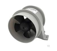 Vuzmode 2X Marine Electric Turbo in Line Bling Blower 4 Pollici 100mm Diametro 12V-Impermeabile Ventilatore per Motori marini