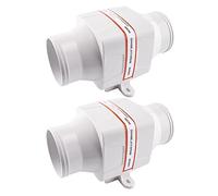 Vuzmode 3" 75mm 130CFM Ventilatore di sentina in Linea DC 12V 24V 4 Pale Marine Boat RV Scarico Aria Bianco SFIB1-130-01 SFIB2-130-01 Ventilatore per Motori marini(24V 2Pieces)