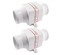 Vuzmode 3" 75mm 130CFM Ventilatore di sentina in Linea DC 12V 24V 4 Pale Marine Boat RV Scarico Aria Bianco SFIB1 130 01 SFIB2 130 01 Ventilatore per Motori marini(24V 2Pieces)