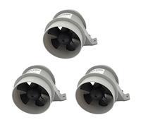Vuzmode 3 Pezzi in Line Bilge Silent Blower 12 Volt 4 Pollici Diametro Tubo Adatto Barca Marina Ventilatore per Motori marini