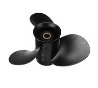 Vuzmode 362B641080, for Tohatsu 9.9-20HP 9.25 X 9.8 Elica fuoribordo in Alluminio 14 Denti scanalati 3 Pale Rotazione Standard Nero Elica per Barche