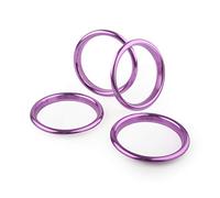 Vuzmode 4 pezzi adesivo for auto presa d'aria anello di copertura decorazione adatto for Audi, Q2L A3 S3 8V 2012 2013 2014 2015 2016 2017 2018 2019 nero/viola Car Door Vent Cover(Purple)