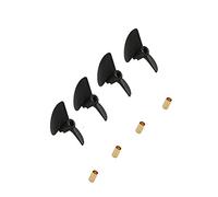 Vuzmode 4 pezzi modello di barca elica in nylon 2 pale puntelli pagaia con manicotto for remo for nave RC passo 40 mm diametro 38/40/45/47 mm Elica per barca in metallo(4pcs 4x45mm)