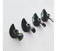 Vuzmode 4 pezzi PC elica a 2 pale semi-immersa albero a pale foro 3mm/4mm, for RC modello di nave barca elettrica diametro 30mm 32mm 34mm 36mm 38mm Elica per barca in metallo(4pcs Dia 34mm)