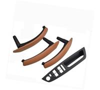 Vuzmode 4 pezzi set LHD RHD struttura in fibra di carbonio auto sinistra destra interna porta maniglia rivestimento, for BMW, E70 E71 X5 X6 Maniglia di ricambio per pannello porta(RHD-Brown-Standard)