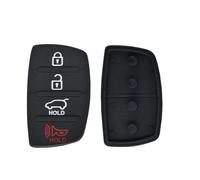 Vuzmode 4 pulsanti in gomma for chiave auto, riparazione, sostituzione, guscio, custodia, for Hyundai, Tucson, Santa Fe / ix45, Sonata i40 Custodia per chiavi auto