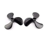 Vuzmode 4PCS 4 millimetri 3-pale Eliche Nylon Paddle for RCBait Barca Positivo e Reverse OD 48 millimetri Elica FAI DA TE Subacquea Parti di Robot Elica per barca in metallo