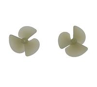 Vuzmode 5/10Pair Elica Full Immersion a 3 pale Albero da 2mm Diametro paletta 36/42mm CW CCW Puntelli in nylon for pezzi di ricambio for barche RC modello fai da te Elica per barca in metallo(10pairs