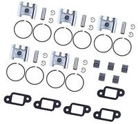 Vuzmode 5 Pezzi Lotto 42,5 mm Fasce Elastiche Cuscinetto silenziatore Guarnizione, for STIHL, MS250 MS 250 025 Motosega Motore Parti Motore Anello del pistone