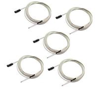 Vuzmode 5 pezzi NTC 3950 100K Termistori Sensore di temperatura con cablaggio da 1 m e connettore a 2 pin, for stampante 3D RepRap Heatbed Hot End Mendel Prusa J-Head Termistore per stampante 3D