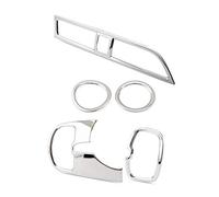 Vuzmode 5 pz/set In Acciaio Inox Uscita Aria Cerchio Copertura Modanature Interne Decorazione Cornice, for Kia, Rio 4 K2 2017-2019 Accessorio per bocchette di aerazione dell'auto