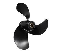 Vuzmode 6011-079-07P Lega di Alluminio 7-7/8 X 7-1/2 Motore fuoribordo for Barche a elica 5HP R Rotazione Marine Parti Nere 3 Lame Elica per Barche