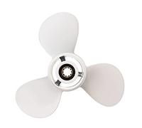 Vuzmode 664-45949-02-El fuoribordo for Barche Marine 9 7/8 X 13, for, Rotazione a Destra 20-30 HP 3 Pale Bianco Elica per Barche