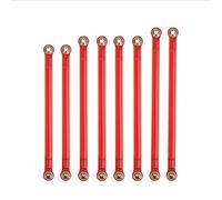 Vuzmode 8 pz/Lotto Collegamento in Alluminio Filettato Internamente con M3 Rod End Set 313mm Interasse 1/10 RC Crawler, for Axial, for SCX10 RGT 86100 Collegamento Sospensione Auto RC(Rot)