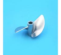Vuzmode A 2 pale CNC Sinistra Destra in lega di alluminio 4,76 mm Baionetta da 4 mm Passo della paletta in metallo 1,9 mm a 2 pale CNC Elica per barca in metallo(4.76mm CCW)