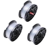 Vuzmode A6481 A6485 Bobina di filo compatibile con Black Decker Reflex Strimmer ST5530-GB GLC3630L20-GB STC1820PC-GB BESTA530-GB BESTA525-GB in confezione da 3 Sostituzione della bobina del decespugli