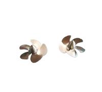 Vuzmode Accessori for barche di simulazione RC Filettatura M3 Elica a 5 pale Diametro 28mm Puntelli for pale in metallo CW/CCW, for modello di nave civile di nave da guerra Elica per barca in metallo(
