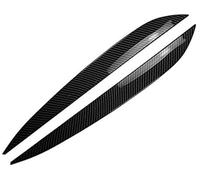 Vuzmode Adesivi for copertura rivestimento coperchio sopracciglio faro anteriore, for VW, for Touareg, 2010-2018, aspetto fibra di carbonio Rifinitura sopracciglia fari