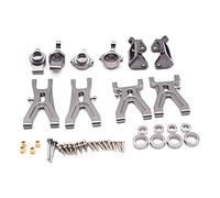 Vuzmode Aggiornamento Braccio Sospensione e mozzo Anteriore/Posteriore C, for Sedile, Kit di Parti, for Wltoys, for ricambi Auto RC A959 A979 A959B A979B K929 Braccio di Sospensione RC(Light Grey)