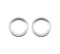 Vuzmode Anello di copertura del cappuccio della decorazione della lampada fendinebbia anteriore, for Jeep, Renegade 2019 2020 Accessori for lo styling dell'auto Adesivi Copri lente faro(Sliver)