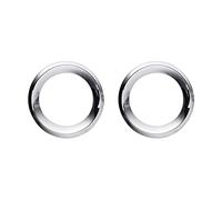 Vuzmode Anello di copertura del cappuccio della decorazione della lampada fendinebbia anteriore, for Jeep, Renegade 2019 2020 Accessori for lo styling dell'auto Adesivi Copri lente faro(Chrome)