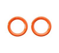 Vuzmode Anello di copertura del cappuccio della decorazione della lampada fendinebbia anteriore, for Jeep, Renegade 2019 2020 Accessori for lo styling dell'auto Adesivi Copri lente faro(Orange)