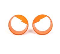 Vuzmode Auto Faro Anteriore Testa Della Lampada Della Luce Decorazione Copertura Adesivi Esterni, for Jeep, Wrangler JK 2007-2016 Car Styling Copri lente faro(Orange)