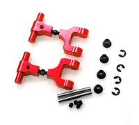 Vuzmode Braccio oscillante Bracci Sospensione Superiori Posteriori in Metallo 2 Pezzi, for Tamiya, for TT-02 TT02 TT02T 1/10 RC Car Collegamento Sospensione Auto RC(Rot)