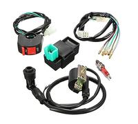 Vuzmode Cablaggio Interruttore di spegnimento Bobina Candela Set da 5 pezzi Interruttore Bobina di accensione, for Pit Bike 110 125 140cc Kit accensione CDI