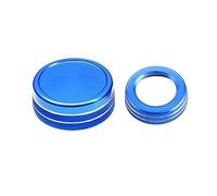 Vuzmode Car Multimedia Manopola di controllo del volume Anello di copertura della cornice ABE Classe GLA CIA GLE ML GL W176 W204 X164 X166 W168 AMG Pomello del climatizzatore per auto(Blue)