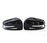 Vuzmode Car Reversing Mirror Housing Cover Left Right Wing Rear View Mirror Cover, for, C Class W176 W246 W204 W212 W221 CLS Copertura per specchietto retrovisore Auto(Bright Black)