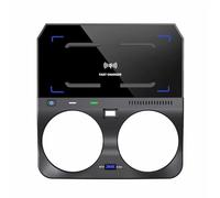 Vuzmode Caricabatterie for telefono con ricarica wireless for auto, for BMW, X5 G05 X6 G06 2019 2020 Supporto for telefono con piastra di ricarica rapida da 15 W Qi Caricabatteria da auto USB