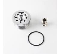 Vuzmode Conversione del filtro dell'olio in alluminio billet sandwich, for Smart, Fortwo 450 modelli SW07 Filtro dell'aria abitacolo(Silver)