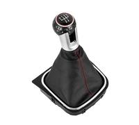 Vuzmode Copertura della cuffia del cambio manuale a 5/6 velocità, for VW, for Golf, for 6 MK6 GTI GTD R20 2009-2013 Pomello del cambio a 5/6 velocità Leva del bastone for auto Pallamano Copertura del