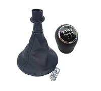 Vuzmode Copri bagagliaio con pomello cambio auto a 5 velocità, for VW, trasporto T5 T5.1 T6 2003-2015 Ghetta leva leva cambio Copertura della cuffia del cambio(BLACK Black 5 Speed)