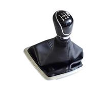 Vuzmode Copri bagagliaio leva pomello cambio auto 5/6 velocità, for Ford, Focus, 2 MK2 FL C-MAX 2006-2011 MK3 MK4 MK7 Galaxy Manuale con ghetta Copertura del cambio dell'auto(BLACK Black-5 Speed)